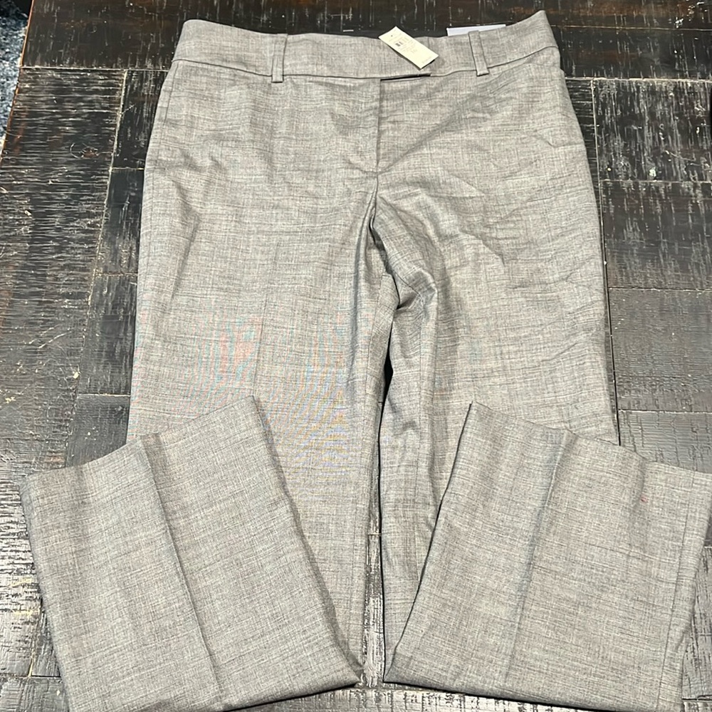 NWT Ann Taylor Signature Fit Heathered Brown/Gray Trousers